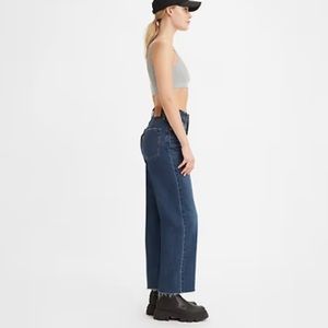LEVI’S Premium Ribcage Straight Jeans Raw Hem 31